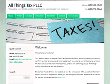 Tablet Screenshot of allthingstaxaz.com